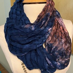 Cotton gauze infinity circle scarf